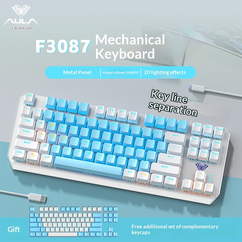 Esports Gaming Pcs - Механическая клавиатура Aula F3087, 87 клавиш,