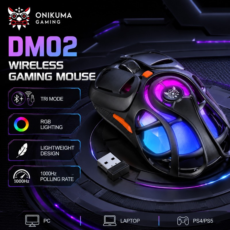 Es5 Esports Rgb Gaming Mouse - Беспроводная игровая мышь ONIKUMA DM02 Bluetooth