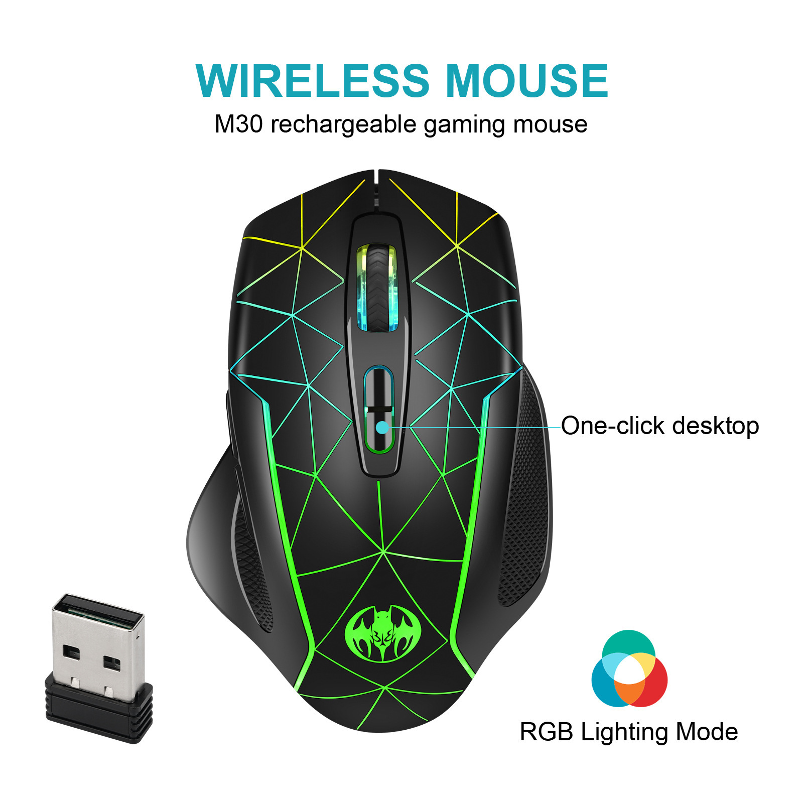 Беспроводная зарядка RGB свето – обзор и цена Esports Gaming Maus